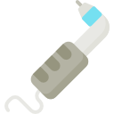 Gyökérkezelés közben használt eszközt ábrázoló ikon.